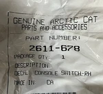 2611-678 Arctic Cat Decal New Oem. Price: $59.95.