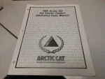 Arctic Cat Factory Illustrated Parts Manual 1991 Carrier Trailers 2254-700 Used. Price: $9.99.