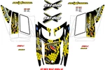 Ski Doo Snowmobile Wrap Rev Mxz 440 Lc, 06 Factory Reproduction Decal Kit Blk New. Price: $200.00.