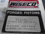 Wiseco Polaris 600 650 Piston, Pin, Rings & Clips Set Kit 2321P1 2677CS New. Price: $129.99.