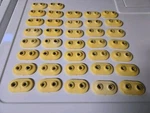 Fast Trac Snowmobile Stud Air Lite Sp Double Backer Yellow Qty 37 Used. Price: $16.00.