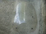 New Oem Nos Yamaha National Cycle 24" 6 1/2" Headlight Cutout Windshield. Price: $60.00.
