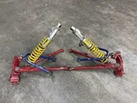 Ski-doo Skidoo Hpg Racing Front Shocks/a Arms/knuckle Spindle Left & Right Used. Price: $399.99.