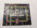 1974 Cheetah Operators Manual Arctic Cat Owners Book Snowmobile 2254-020 Used. Price: $40.00.