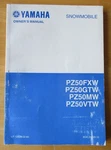 Yamaha PZ50FXW PZ50GTW PZ50MW PZ50VTW Snowmobile Owners Manual Used. Price: $8.99.