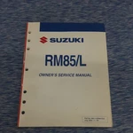 Suzuki Oem Service Manual RM85/L 99011-02B80-03A Used. Price: $12.94.
