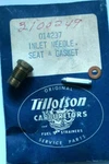 Oem Tillotson 014237 Carburetor Inlet Needle Set HD4A 6A 9A HD105A 105B Nos New. Price: $19.99.