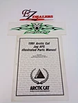 1991 Arctic Cat Snowmobile Parts Manual Jag Afs Oem 2254-650 Used. Price: $14.99.
