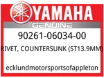 Yamaha Oem Part 90261-06034-00 New. Price: $9.49.