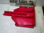 Arctic Firecat 700 F5 F6 F7 Red Center Bellypan Skid Plate Snowmobile Used. Price: $65.00.