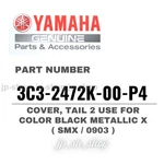 Yamaha Genuine Oem Parts Cover Tail Black Metallic X 3C3-2472K-00-P4 For FZ1 New. Price: $133.52.