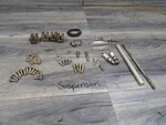 1996 Arctic Cat Ext 580 Snowmobile Suspension Hardware Nuts Washers Bolts Used. Price: $44.44.