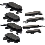 Niche Brake Pad Set For Kawasaki Mule Pro Fxt Fxr Dxt Semi-metallic New. Price: $38.32.
