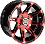 Moose Red & Black 12X8 387X Atv/utv Rear Wheel 4/110, 4+4 Offset 0230-0812 New. Price: $119.95.