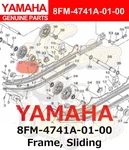 Yamaha New Frame, Sliding 8FM-4741A-01-00. Price: $194.02.