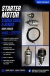 Ski-doo Summit 850 Etec GEN4 Starter Motor W/ Bendix And Wires Oem Used. Price: $175.00.
