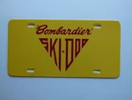Vintage 60'S Ski Doo Bombardier Snowmobile Logo Novelty License Plate (101) New. Price: $15.00.
