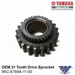 Yamaha 21 Tooth Sidewinder Top Gear Drive Sprocket 8KC-E769A-11-00 / 1702-490 New. Price: $56.99.