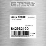 842962100 Cylinder Head Fits John Deere (surplus Open Box) New. Price: $750.88.
