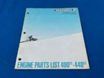 Vintage Chaparral Fuji 400 440 G44B G40B Snowmobile Engines Parts Manual Book Used. Price: $17.05.