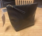 Universal Thread Faux Leather Zippered Black Clutch /make Up Bag Nwt New. Price: $5.99.