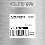 700698900 Cylinder Liner Fits John Deere (surplus Open Box) New. Price: $30.84.