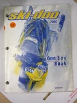 Ski-doo 2002 One Day Book Snowmobile Oem Shop Service Manual Repair 484600019 Used. Price: $19.99.