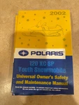 Polaris 2002 120 Xc Sp Youth Snowmobile Universal Owners Safety & Maint 9916888 Used. Price: $22.99.