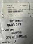 0609-267 Arctic Cat Dimmer & Brake Switch Assembly Oem New. Price: $79.95.