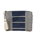Universal Thread Denim Clutch Make-up Bag Tassle Zip Top Cotton Blend Pre-owned. Price: $7.99.