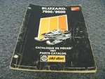 1981 Ski-doo Blizzard 7500 9500 Snowmobile Parts Catalog Manual Used. Price: $111.30.