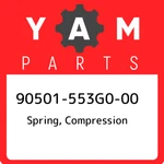 90501-553G0-00 Yamaha Spring, Compression 90501553G000, New Genuine Oem Part. Price: $35.15.