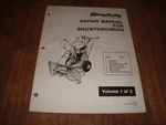 Simplicity Repair Manual For Snowthrowers Volume 1 And 2 TP-563A TP-563B Acceptable. Price: $29.99.