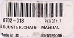 Chain Tensioner Part Number 0702-318 For Arctic Cat New. Price: $26.99.