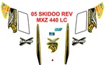 Ski Doo Snowmobile Wrap Rev Mxz 440 Lc, 05 Factory Reproduction Decal Kit New. Price: $200.00.