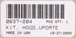 Update Hood Kit Part Number 0637-204 For Arctic Cat New. Price: $12.99.