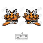 Skidoo Team Racing Premium Vinyl Decal Sticker 2-PACK Ski-doo Bee Logo New. Price: $47.11.