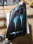 Polaris Indy Chassis Side Panels P/n 5431742LH, 5431743RH (green) Used. Price: $50.00.
