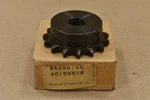 Browning 4015X5/8, Finished Bore Roller Chain Sprocket, Teeth, No. New. Price: $20.00.