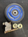 2001 Le Oem Polaris 1590275-107 Blue Bogie Wheel And Bracket RW7726 Used. Price: $24.99.