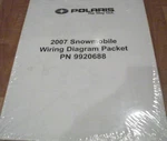2007 Polaris Snowmobile Wiring Diagram Packet Manual 9920688 New. Price: $8.99.